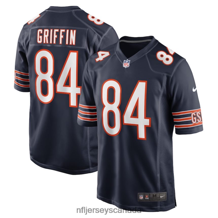 Men Chicago Bears Ryan Griffin Nike Navy Game Jersey Clothing NFL TBXFR63209