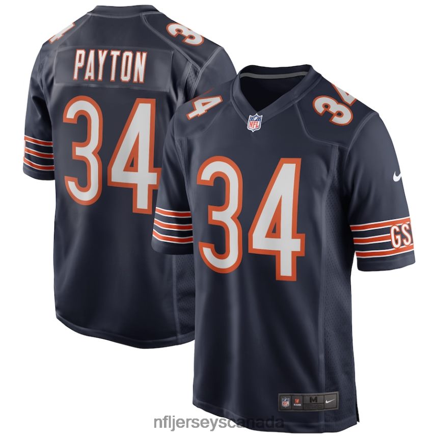 Men Chicago Bears Walter Payton Nike Navy Game Retired Player Jersey Clothing NFL TBXFR6179