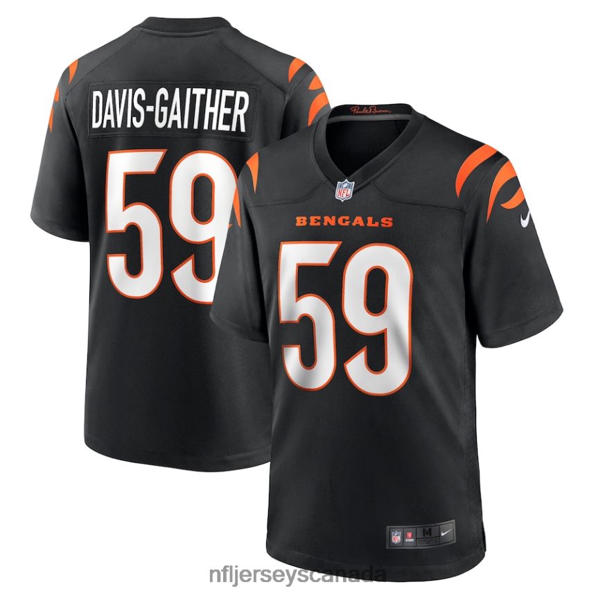 Men Cincinnati Bengals Akeem Davis-Gaither Nike Black Game Player Jersey Clothing NFL TBXFR64203