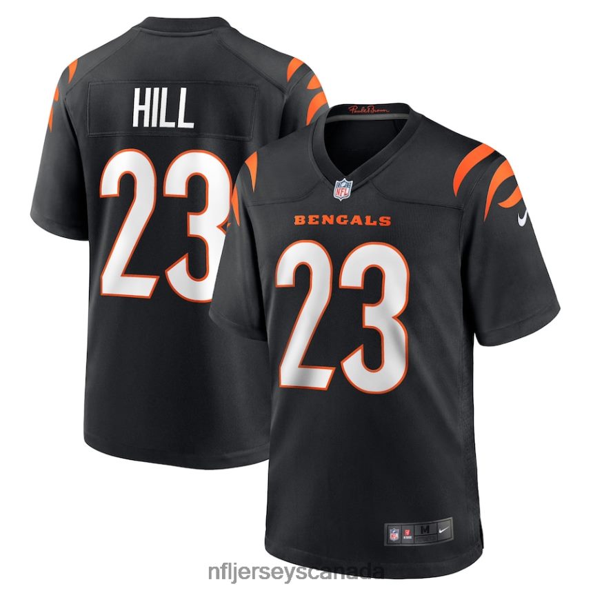 Men Cincinnati Bengals Daxton Hill Nike Black Player Game Jersey Clothing NFL TBXFR61195