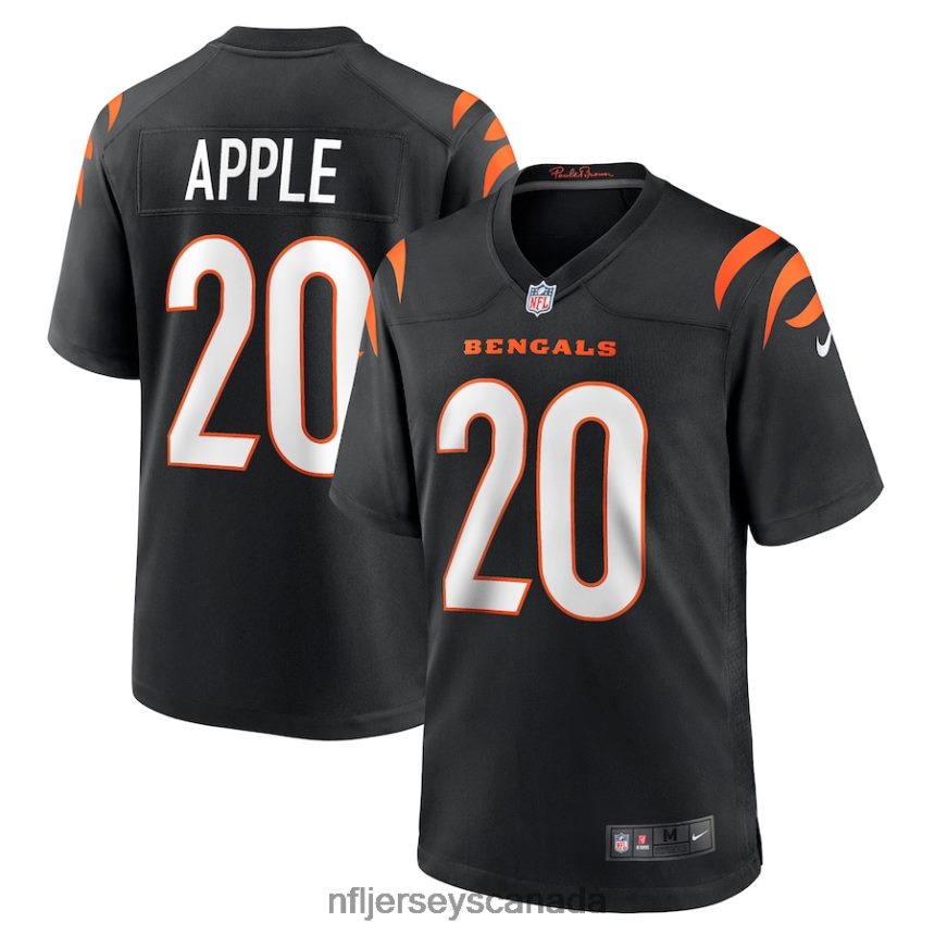 Men Cincinnati Bengals Eli Apple Nike Black Game Jersey Clothing NFL TBXFR63009