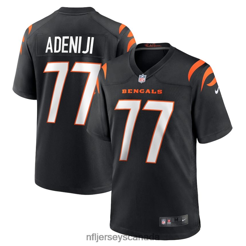 Men Cincinnati Bengals Hakeem Adeniji Nike Black Game Jersey Clothing NFL TBXFR63862