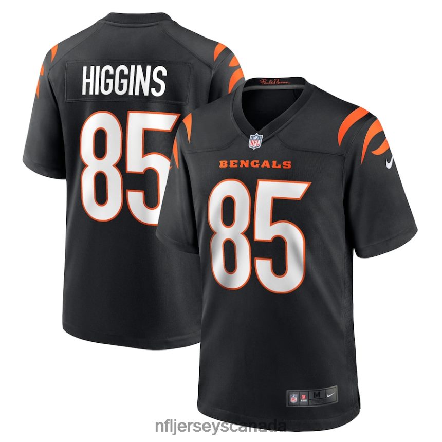 Men Cincinnati Bengals Tee Higgins Nike Black Player Game Jersey Clothing NFL TBXFR6120