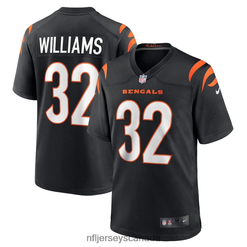 Men Cincinnati Bengals Trayveon Williams Nike Black Game Jersey Clothing NFL TBXFR62686