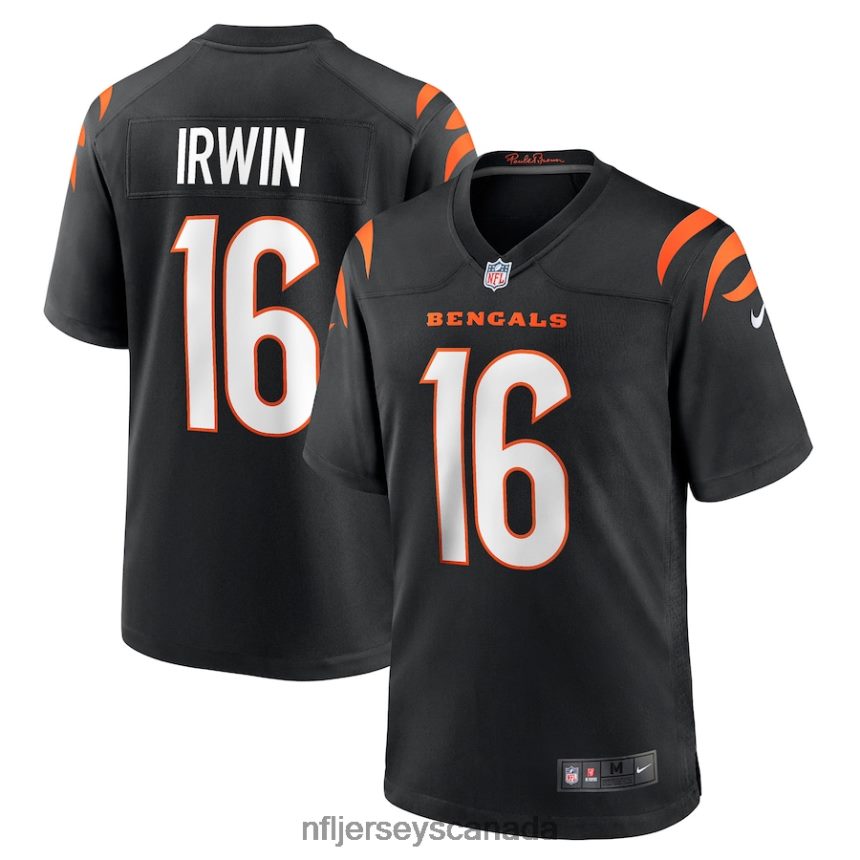 Men Cincinnati Bengals Trenton Irwin Nike Black Game Player Jersey Clothing NFL TBXFR62357