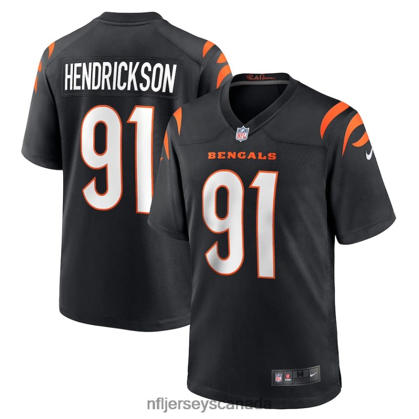 Men Cincinnati Bengals Trey Hendrickson Nike Black Team Game Jersey Clothing NFL TBXFR61319