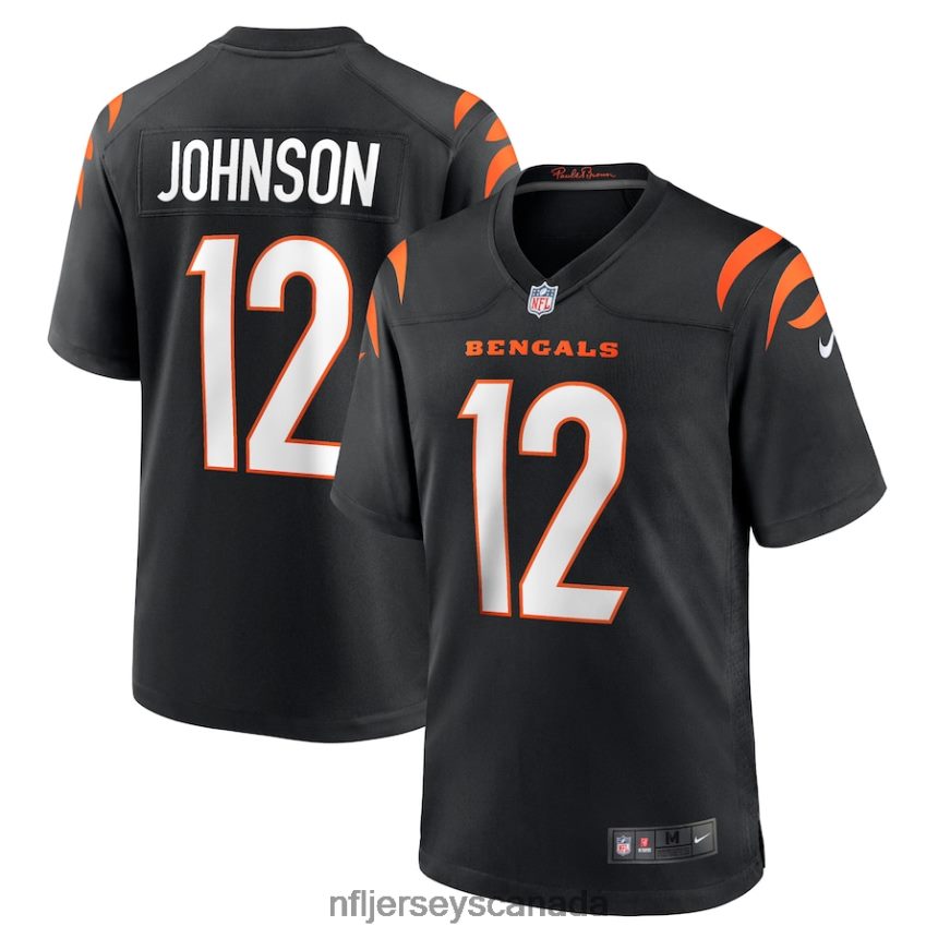 Men Cincinnati Bengals Tyron Johnson Nike Black Home Game Player Jersey Clothing NFL TBXFR66522