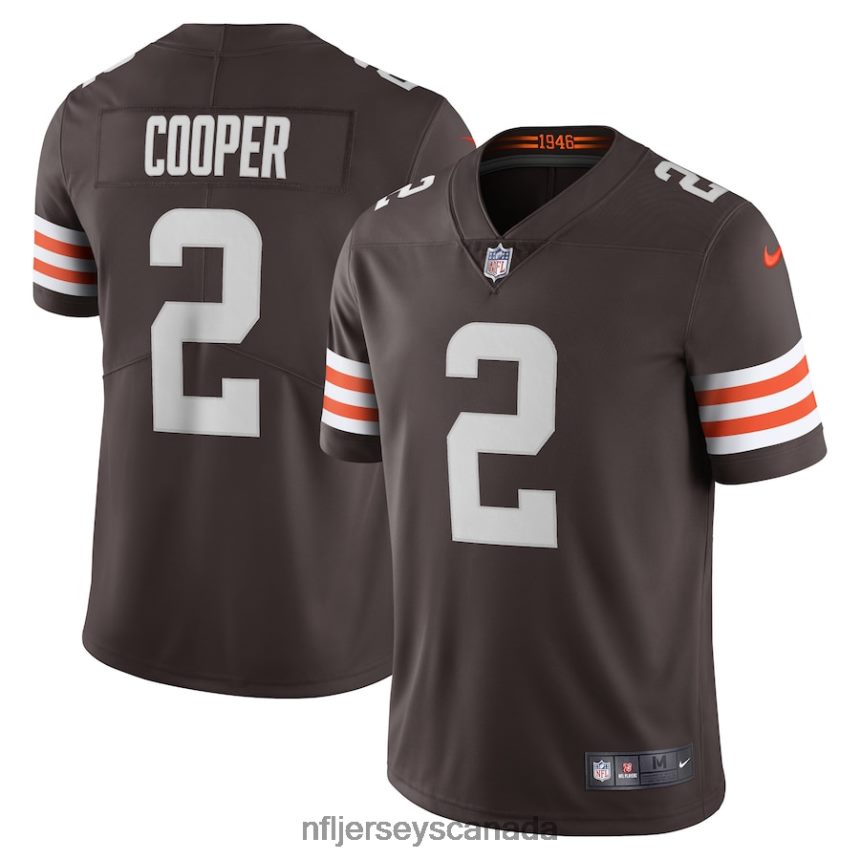 Men Cleveland Browns Amari Cooper Nike Brown Vapor Limited Jersey Clothing NFL TBXFR62594
