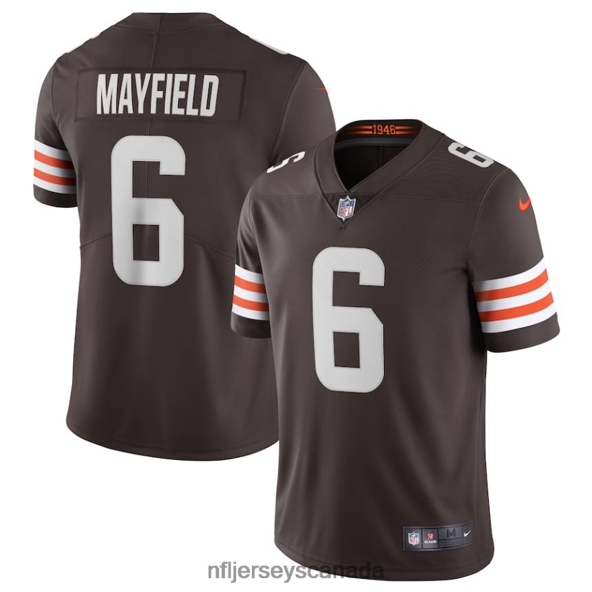 Men Cleveland Browns Baker Mayfield Nike Brown Vapor Limited Player Jersey Clothing NFL TBXFR61019