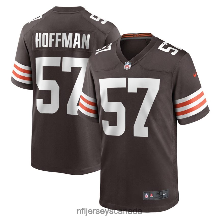 Men Cleveland Browns Brock Hoffman Nike Brown Game Player Jersey Clothing NFL TBXFR65871