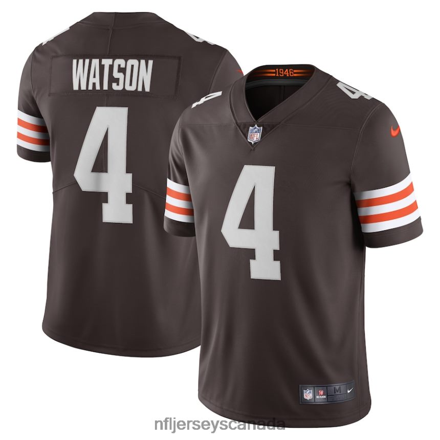 Men Cleveland Browns Deshaun Watson Nike Brown Vapor Limited Jersey Clothing NFL TBXFR6456