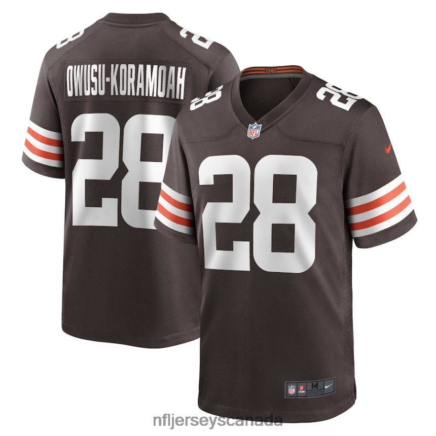 Men Cleveland Browns Jeremiah Owusu-Koramoah Nike Brown Game Jersey Clothing NFL TBXFR62761