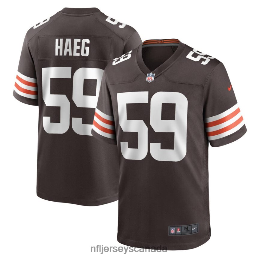 Men Cleveland Browns Joe Haeg Nike Brown Game Player Jersey Clothing NFL TBXFR66624
