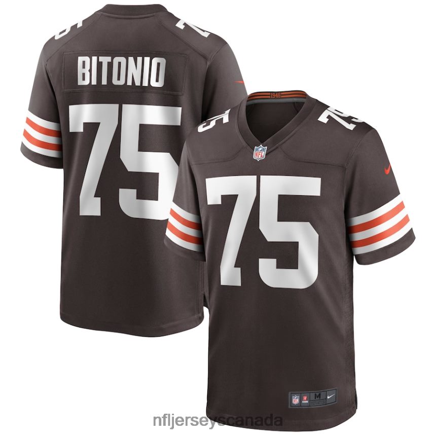 Men Cleveland Browns Joel Bitonio Nike Brown Game Jersey Clothing NFL TBXFR63214
