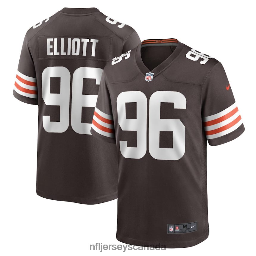 Men Cleveland Browns Jordan Elliott Nike Brown Game Jersey Clothing NFL TBXFR65754