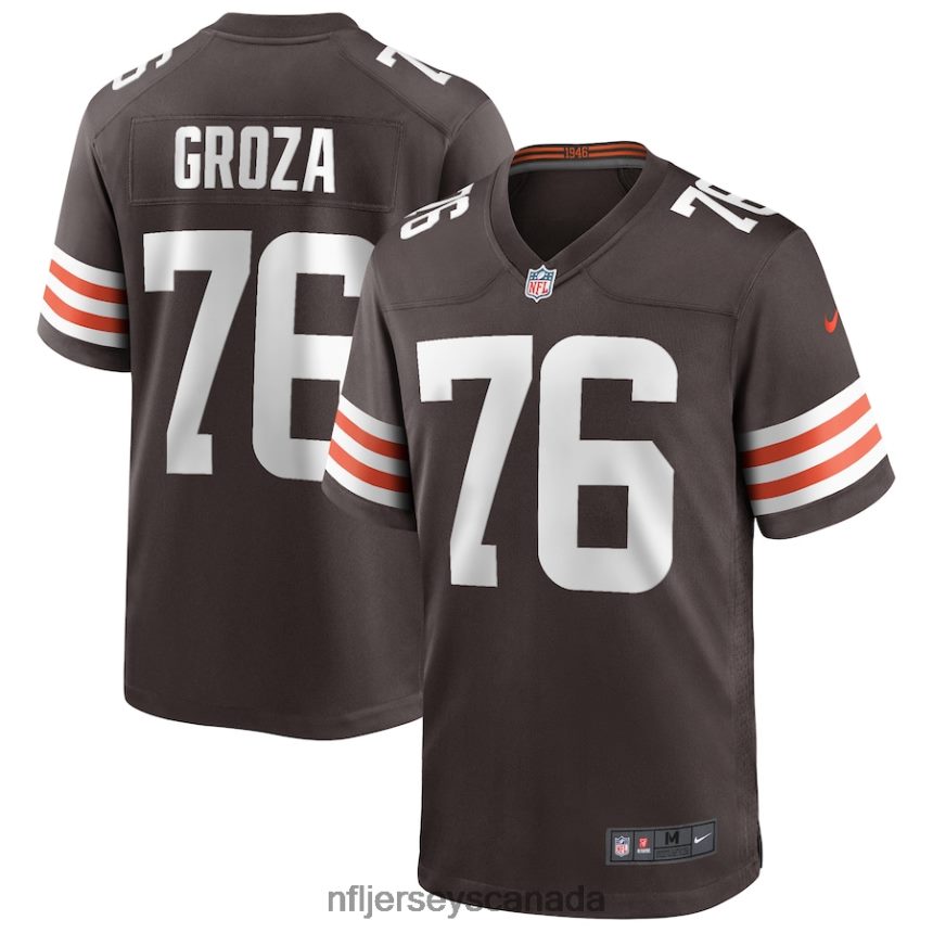 Men Cleveland Browns Lou Groza Nike Brown Game Retired Player Jersey Clothing NFL TBXFR63218