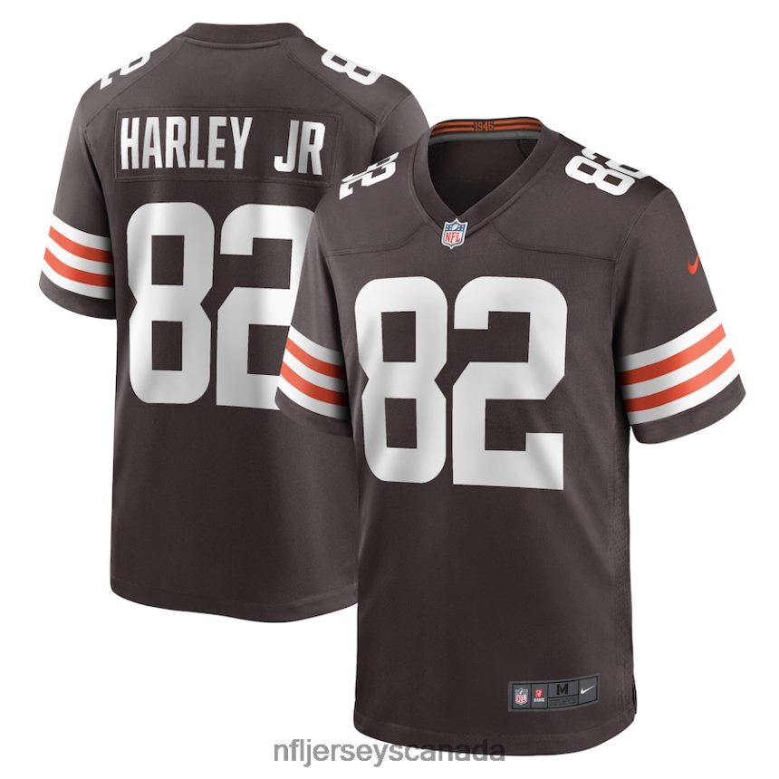 Men Cleveland Browns Mike Harley Jr. Nike Brown Game Player Jersey Clothing NFL TBXFR66154