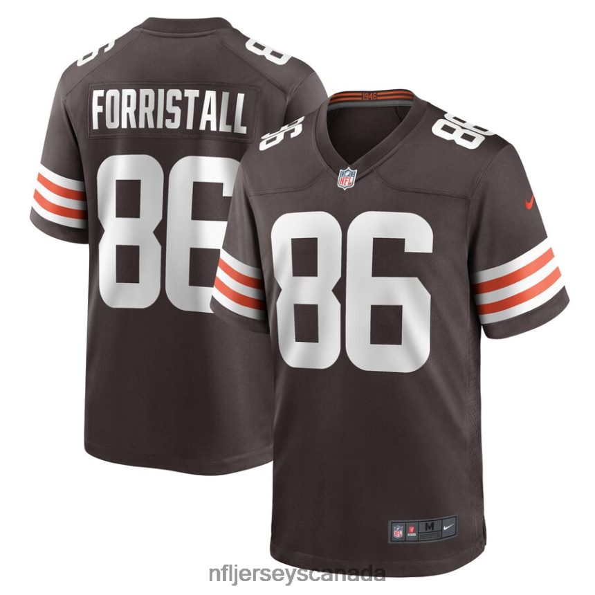 Men Cleveland Browns Miller Forristall Nike Brown Game Player Jersey Clothing NFL TBXFR65778