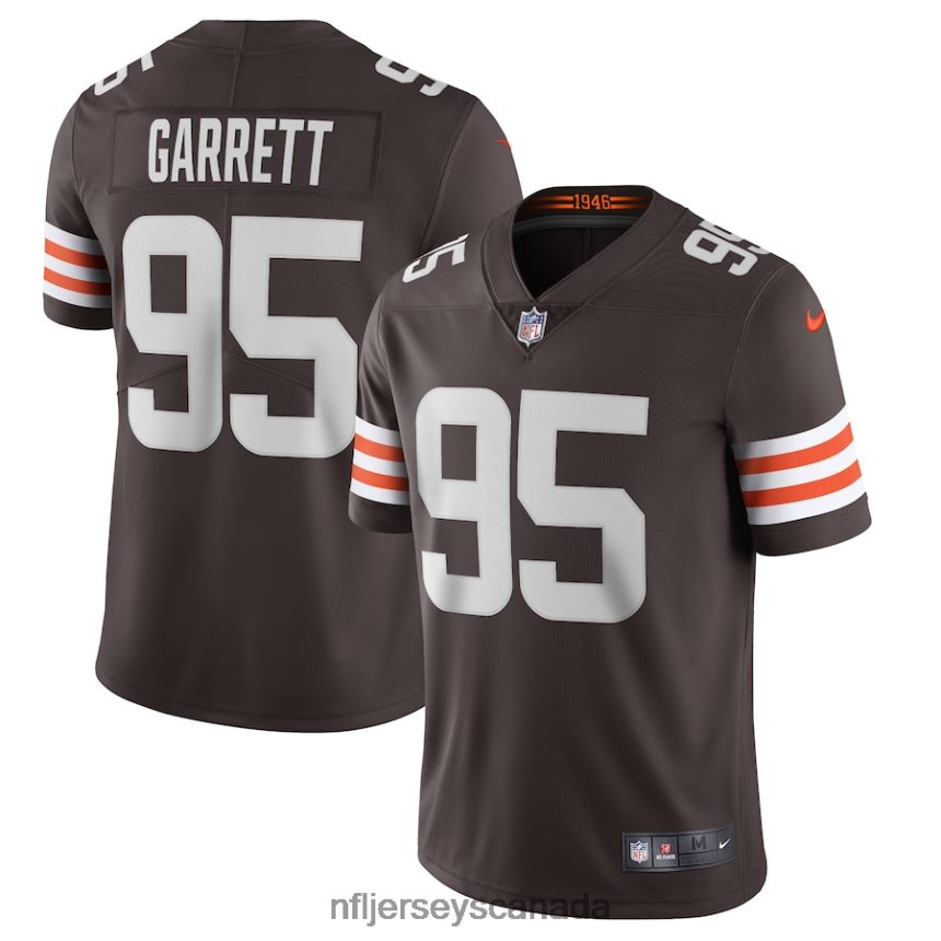 Men Cleveland Browns Myles Garrett Nike Brown Vapor Limited Jersey Clothing NFL TBXFR61336