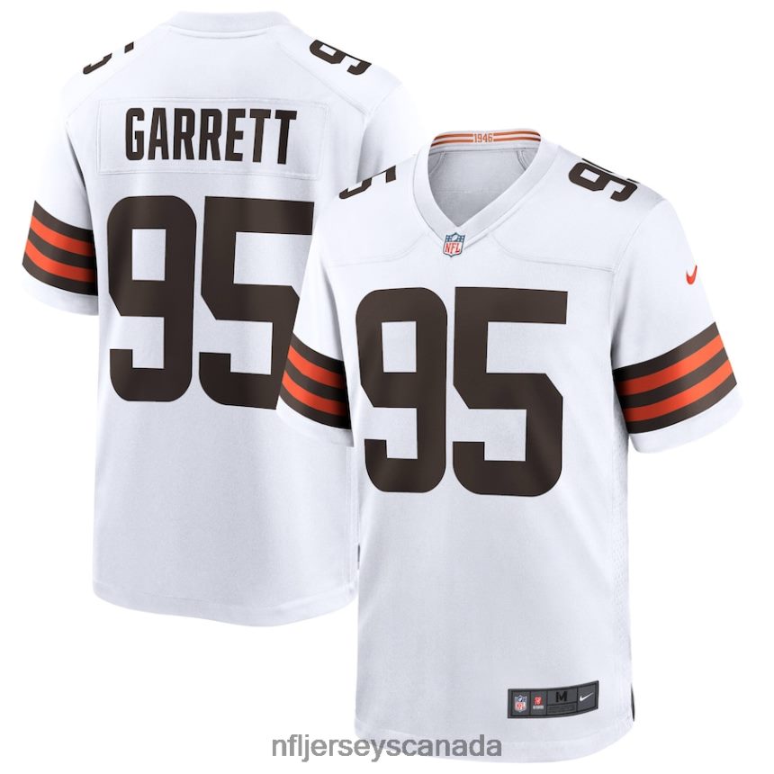 Men Cleveland Browns Myles Garrett Nike White Player Game Jersey Clothing NFL TBXFR61321