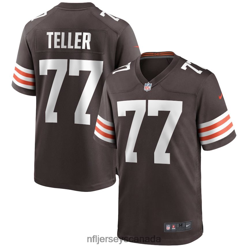 Men Cleveland Browns Wyatt Teller Nike Brown Game Jersey Clothing NFL TBXFR63848