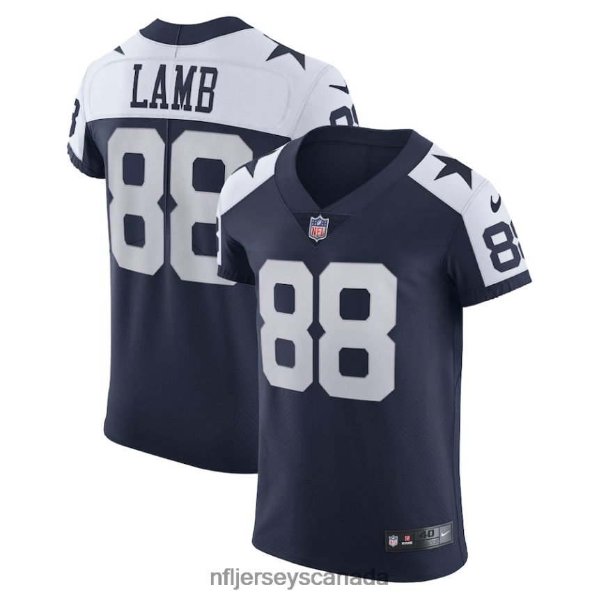 Men Dallas Cowboys CeeDee Lamb Nike Navy Alternate Vapor Elite Jersey Clothing NFL TBXFR63201