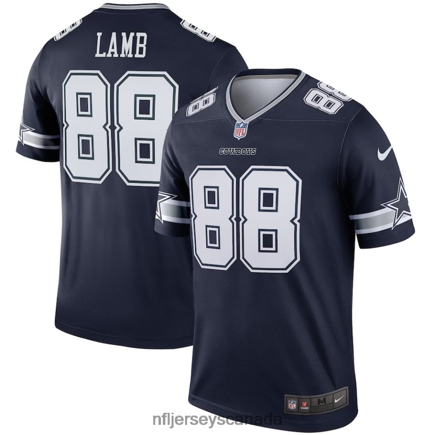 Men Dallas Cowboys CeeDee Lamb Nike Navy Legend Jersey Clothing NFL TBXFR6776