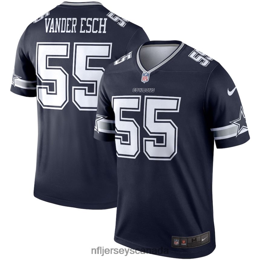 Men Dallas Cowboys Leighton Vander Esch Nike Navy Legend Player Jersey Clothing NFL TBXFR61414
