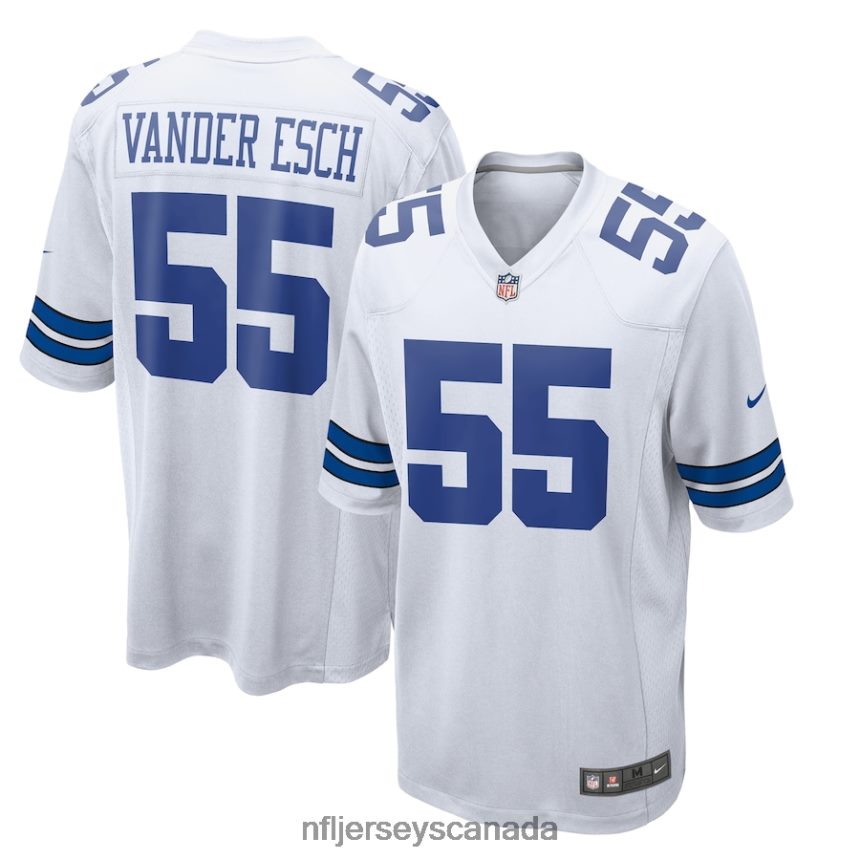 Men Dallas Cowboys Leighton Vander Esch Nike White Team Game Jersey Clothing NFL TBXFR61512