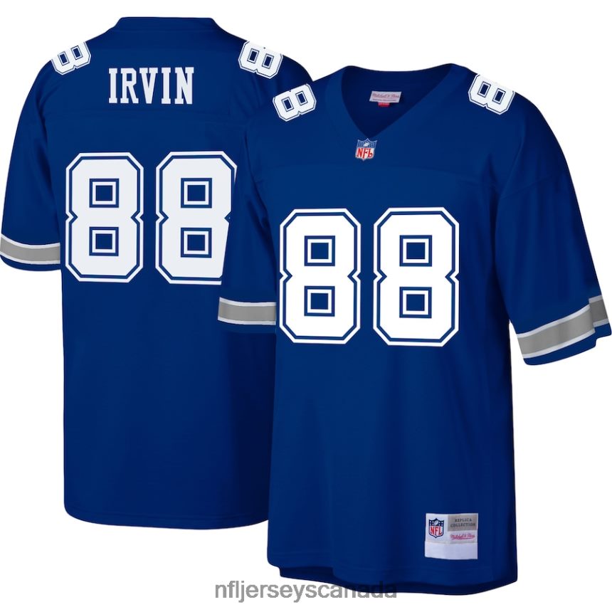 Men Dallas Cowboys Michael Irvin Mitchell & Ness Royal 1996 Authentic Retired Player Jersey Clothing NFL TBXFR65549