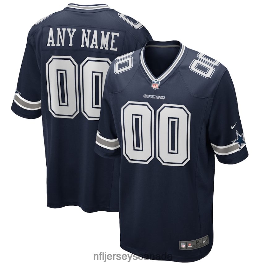Men Dallas Cowboys Nike Navy Custom Game Jersey Clothing NFL TBXFR624