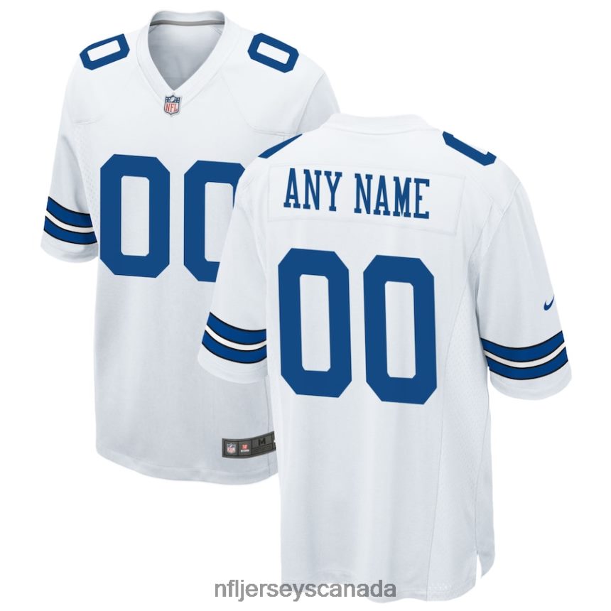 Men Dallas Cowboys Nike White Custom Game Jersey Clothing NFL TBXFR6144