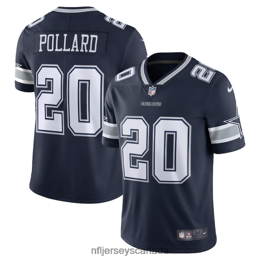 Men Dallas Cowboys Tony Pollard Nike Navy 2020 Vapor Limited Jersey Clothing NFL TBXFR6404