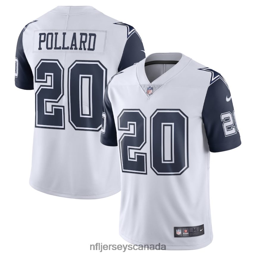 Men Dallas Cowboys Tony Pollard Nike White Vapor Limited Jersey Clothing NFL TBXFR6830