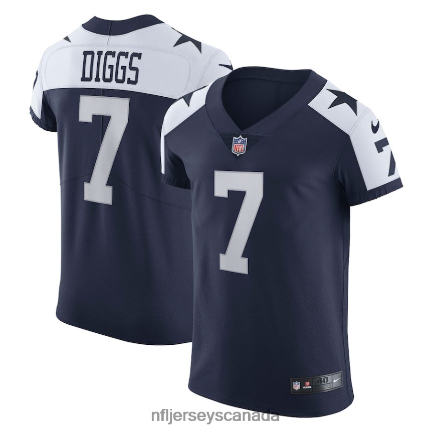 Men Dallas Cowboys Trevon Diggs Nike Navy Alternate Vapor Elite Jersey Clothing NFL TBXFR63672