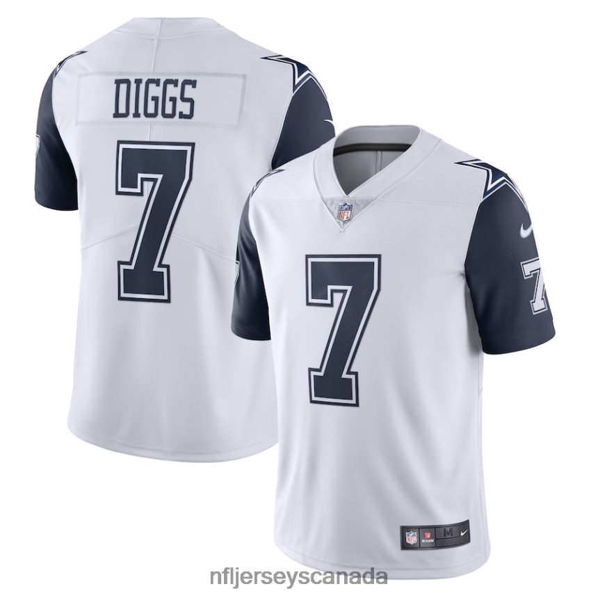 Men Dallas Cowboys Trevon Diggs Nike White Limited Vapor Jersey Clothing NFL TBXFR62400