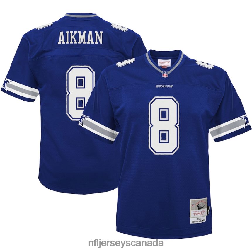 Men Preschool Dallas Cowboys Troy Aikman Mitchell & Ness Navy 1996 Retired Player Legacy Jersey Clothing NFL TBXFR62360