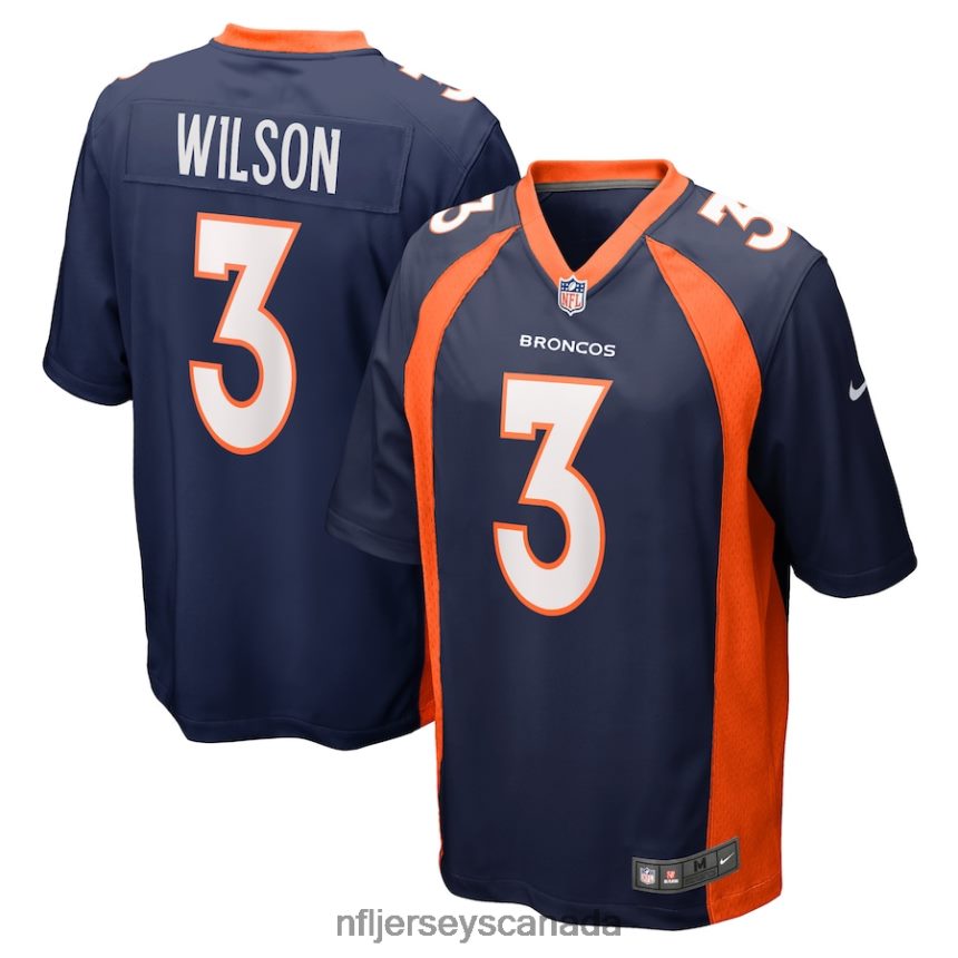 Men Denver Broncos Russell Wilson Nike Navy Alternate Game Jersey Clothing NFL TBXFR6556