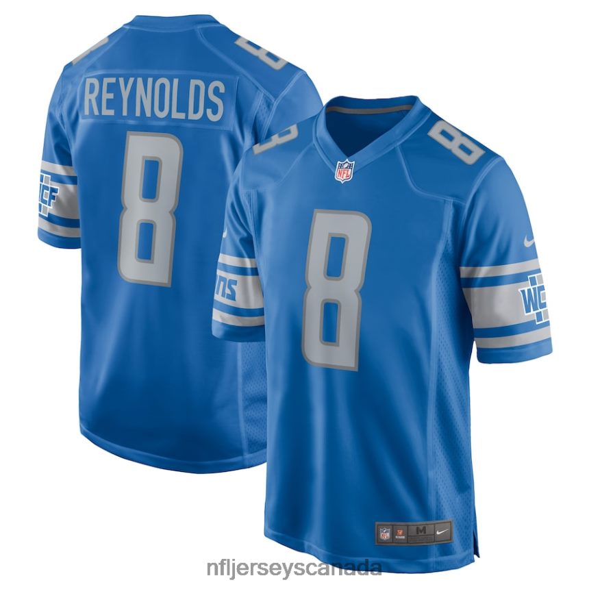 Men Detroit Lions Josh Reynolds Nike Blue Player Game Jersey Clothing NFL TBXFR62551