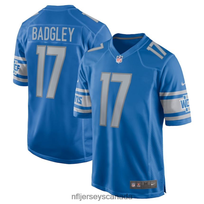 Men Detroit Lions Michael Badgley Nike Blue Home Game Player Jersey Clothing NFL TBXFR64918