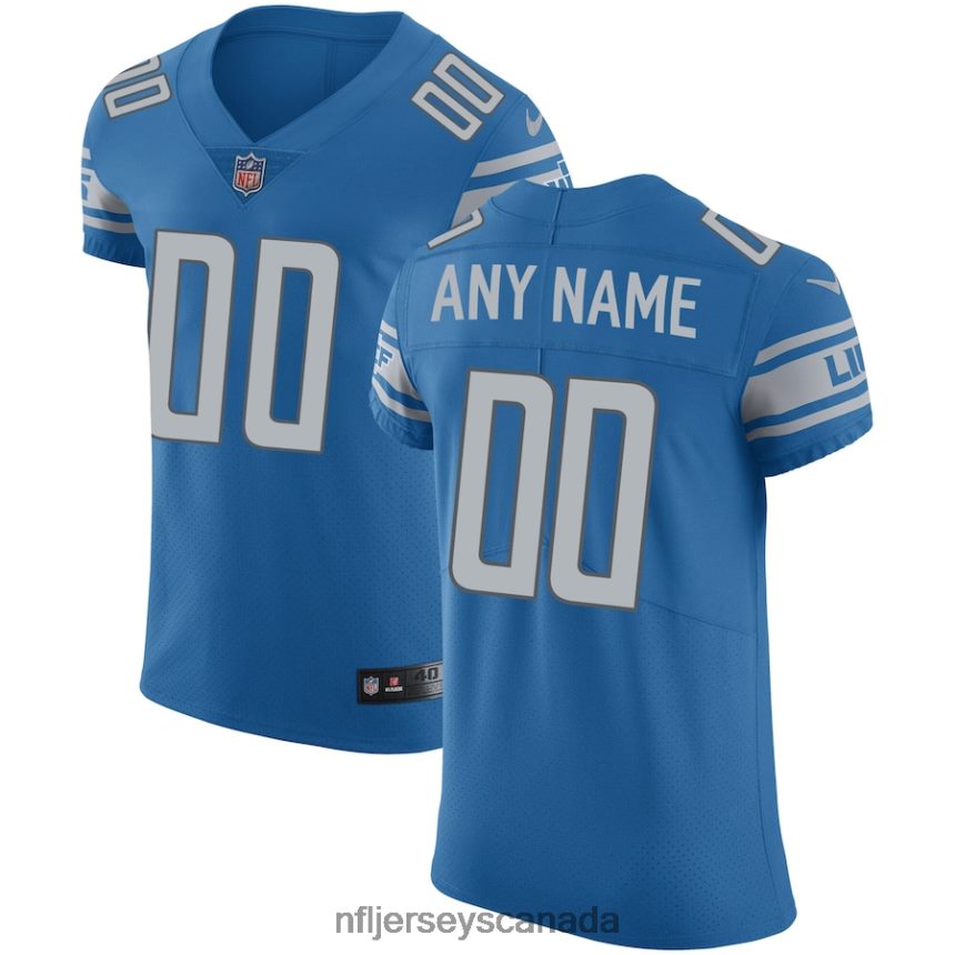 Men Detroit Lions Nike Blue Vapor Untouchable Custom Elite Jersey Clothing NFL TBXFR64821