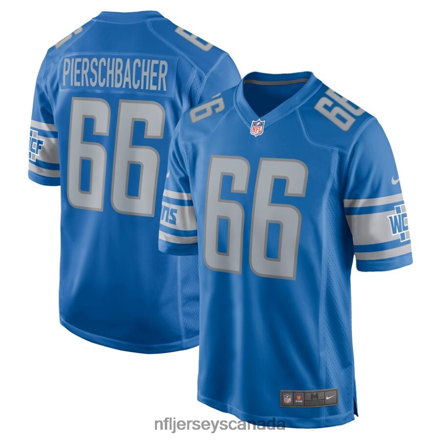 Men Detroit Lions Ross Pierschbacher Nike Blue Home Game Player Jersey Clothing NFL TBXFR65853