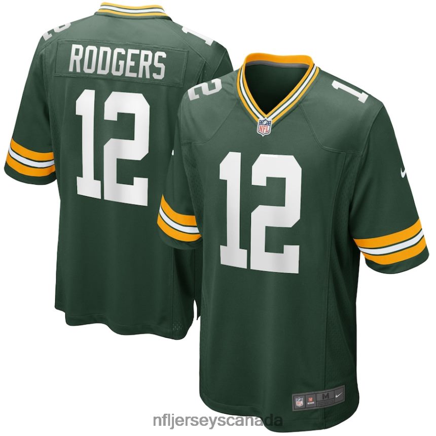 Men Green Bay Packers Aaron Rodgers Nike Green Game Player Jersey Clothing NFL TBXFR680