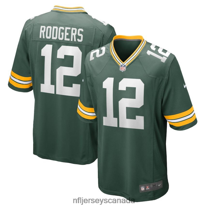 Men Green Bay Packers Aaron Rodgers Nike Green Game Team Jersey Clothing NFL TBXFR62756