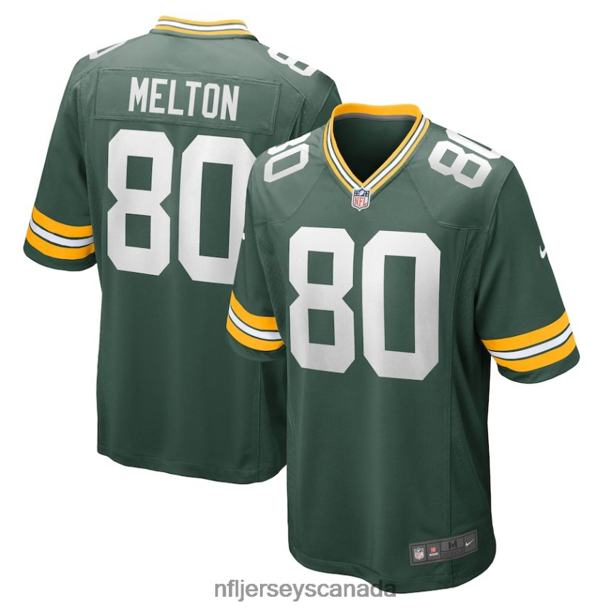 Men Green Bay Packers Bo Melton Nike Green Home Game Player Jersey Clothing NFL TBXFR62215