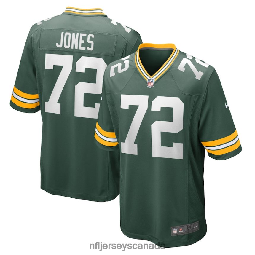 Men Green Bay Packers Caleb Jones Nike Green Game Player Jersey Clothing NFL TBXFR65639