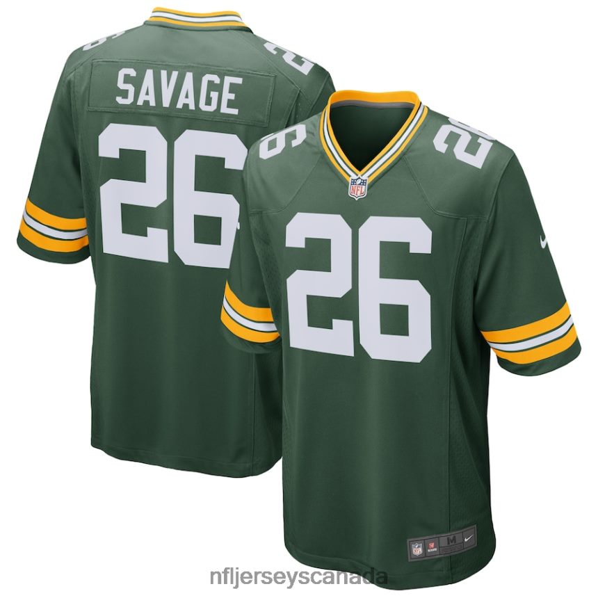 Men Green Bay Packers Darnell Savage Nike Green Game Jersey Clothing NFL TBXFR61798