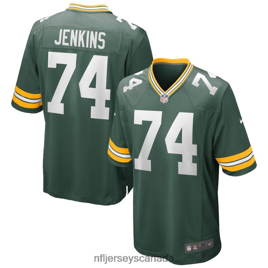 Men Green Bay Packers Elgton Jenkins Nike Green Game Jersey Clothing NFL TBXFR63547