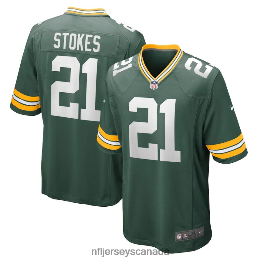 Men Green Bay Packers Eric Stokes Nike Green Player Game Jersey Clothing NFL TBXFR64288