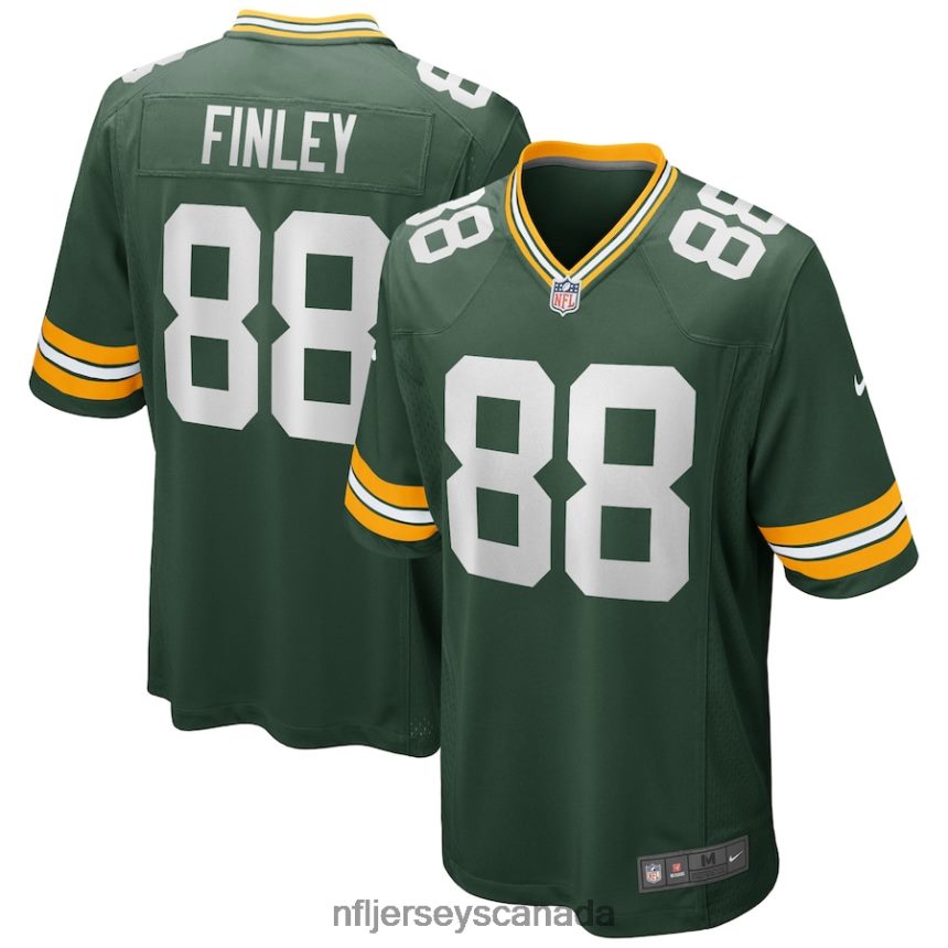 Men Green Bay Packers Jermichael Finley Nike Green Game Retired Player Jersey Clothing NFL TBXFR64743